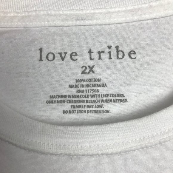 Love Tribe Trendy Plus Size Cotton T-Shirt - Picture 3 of 4